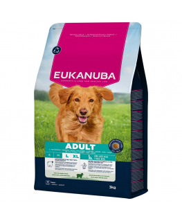 Sausa barība suņiem - Eukanuba Adult Large Lamb and Rice, 3 kg