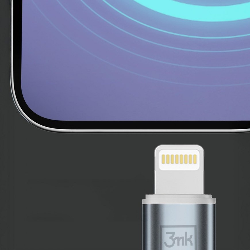 3mk Hyper Cable N-SERIES USB-C | Lightning 1m 9V|2A 20W | white – 3