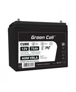 Green Cell AGM12V75AH-J UPS battery Sealed Lead Acid (VRLA) 12 V 75 Ah