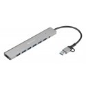 Sandberg 136-66 хаб-разветвитель USB 3.2 Gen 1 (3.1 Gen 1) Type-A + Type-C 5000 Мбит/с Sandberg 136-66 хаб-разветвитель USB 3.2 Gen 1 (3.1 Gen 1) Type-A + Type-C 5000 Мбит/с