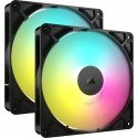 Corsair RS140 ARGB Datora korpusam Ventilators 14 cm Melns 2 pcs Corsair RS140 ARGB Datora korpusam Ventilators 14 cm Melns 2 pcs