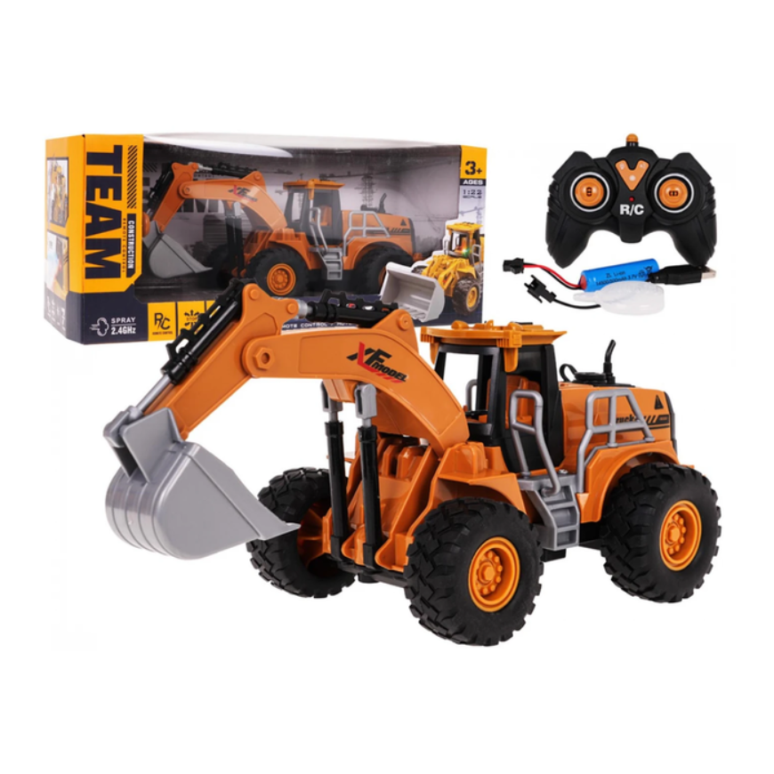 RoGer RC Lights and Smoke Excavator 1:22