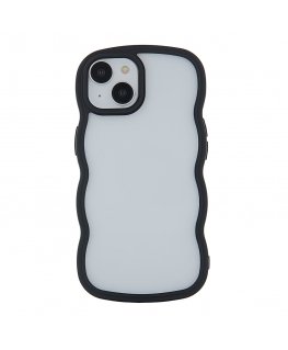 Apple iPhone 12 / 12 Pro Wave -kotelo Musta