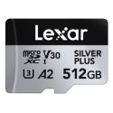 Lexar Professional SILVER PLUS 512 GB MicroSDXC UHS-I Lexar Professional SILVER PLUS 512 GB MicroSDXC UHS-I