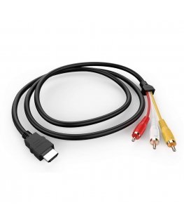 Riff HDMI kabelis ar 3RCA audio un video