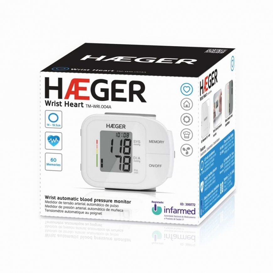 Haeger TM-WRI.004A blood pressure unit Wrist Automatic 2 user(s) – 5