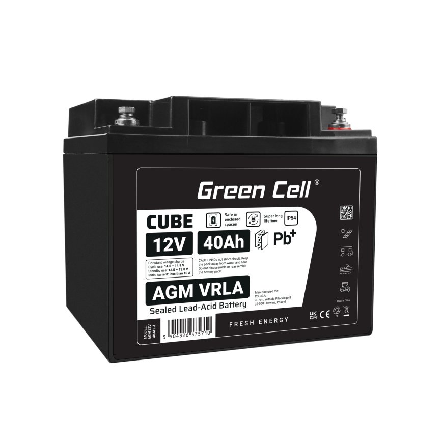 Green Cell Green Cell AGM12V40AH-J UPS