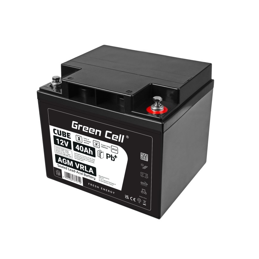 Green Cell AGM12V40AH-J UPS akumuliatorius Rūgštinis akumuliatorius (VRLA) 12 V 40 Ah – 5