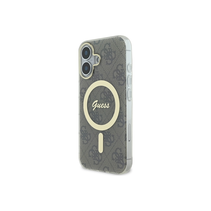 Guess GUHMP16SH4STW iPhone 16 6.1" brown hardcase IML 4G MagSafe – 2