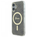 Guess GUHMP16SH4STW iPhone 16 6.1" brown hardcase IML 4G MagSafe