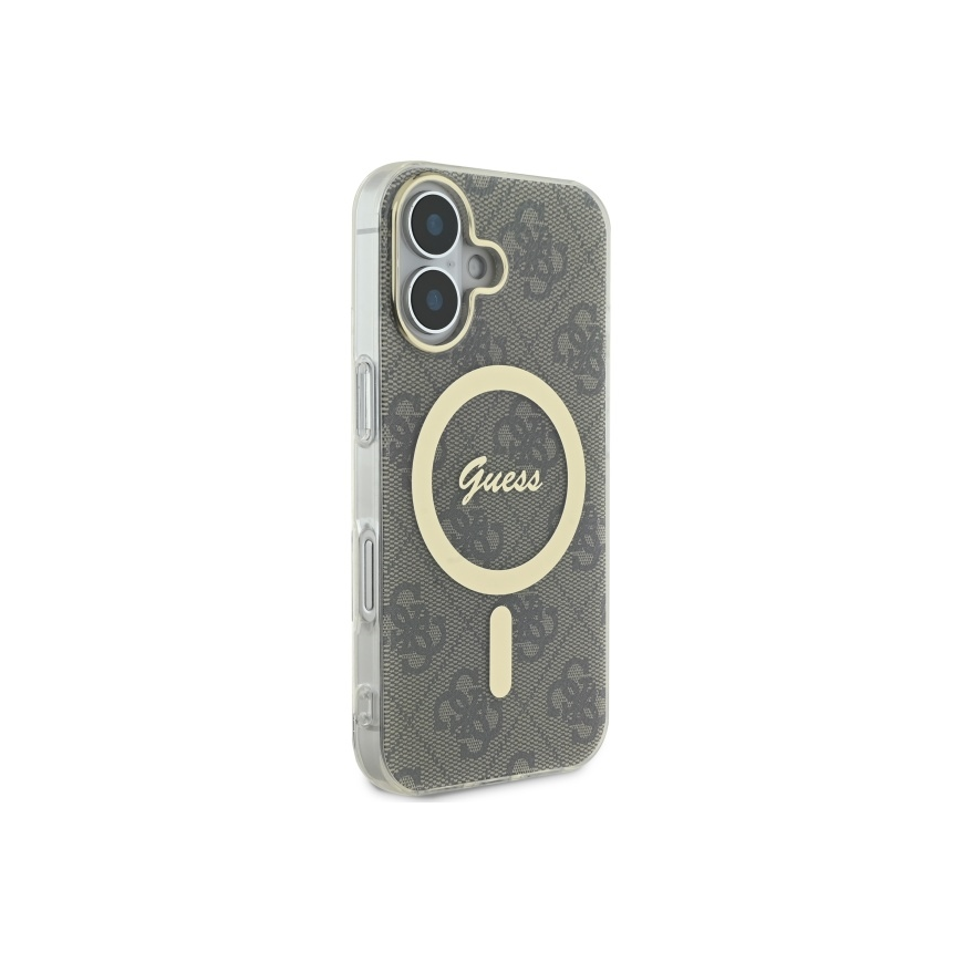 Guess GUHMP16SH4STW iPhone 16 6.1" brown hardcase IML 4G MagSafe – 4