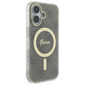 Guess GUHMP16SH4STW iPhone 16 6.1" brown hardcase IML 4G MagSafe