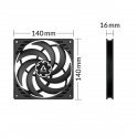 ARCTIC P14 Slim PWM PST Pressure-optimised 140 mm PWM Fan with integrated Y-cable ARCTIC P14 Slim PWM PST Pressure-optimised 140 mm PWM Fan with integrated Y-cable