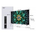 TCL Q6C 75Q6C televizorius 190,5 cm (75") 4K Ultra HD Smart TV „Wi-Fi“ Metalinis TCL Q6C 75Q6C televizorius 190,5 cm (75") 4K Ultra HD Smart TV „Wi-Fi“ Metalinis