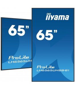 iiyama 65" Vivid-Bright Display with 4K resolution and 800cd/m² panels for illuminating communicatio