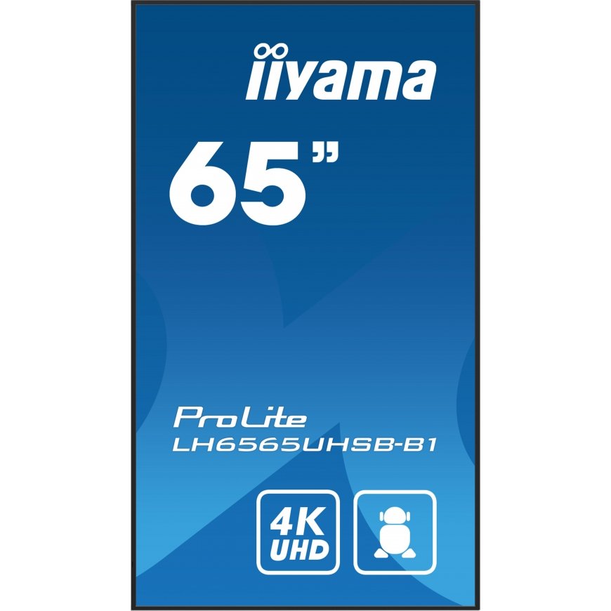 iiyama 65" Vivid-Bright Display with 4K resolution and 800cd/m² panels for illuminating communicatio – 3