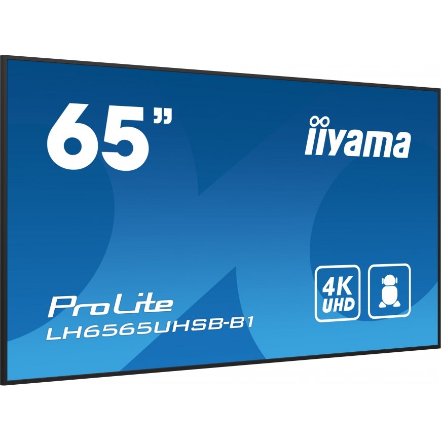 iiyama 65" Vivid-Bright Display with 4K resolution and 800cd/m² panels for illuminating communicatio – 4