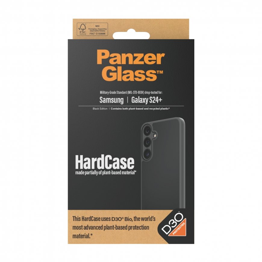 PanzerGlass ® HardCase Black w. D3O® Samsung Galaxy S24+ – 3