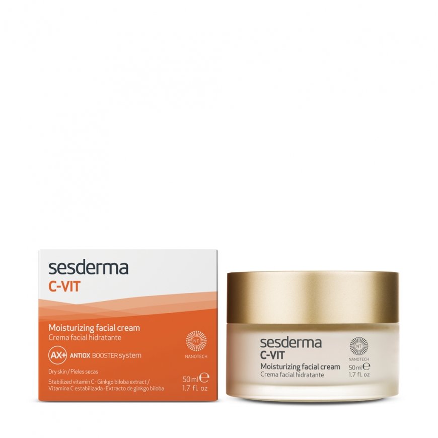 Sesderma C-VIT Moisturizing Facial Cream Дневной и ночной крем Decollete, Лицо, Шея 50 ml – 2