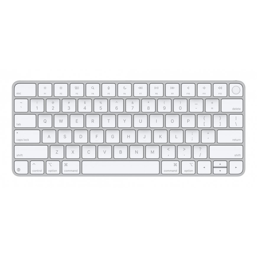 Apple Magic klaviatūra Universalus USB + Bluetooth QWERTY Anglų (JAV) Sidabras, Balta