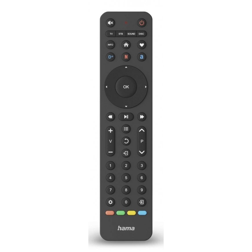 Hama 00221053 tālvadības pults IR Bezvadu Televīzija Nospiežamās pogas