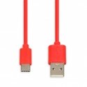 iBox IKUMTCR USB kabelis USB 2.0 1 m USB A USB C Sarkans