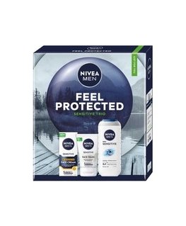 Nivea Men Set "Refresh": Hydrating Face Cream 75 ml + 3-in-1 Shower Gel 250 ml + Roll-On Antiperspirant 50 ml