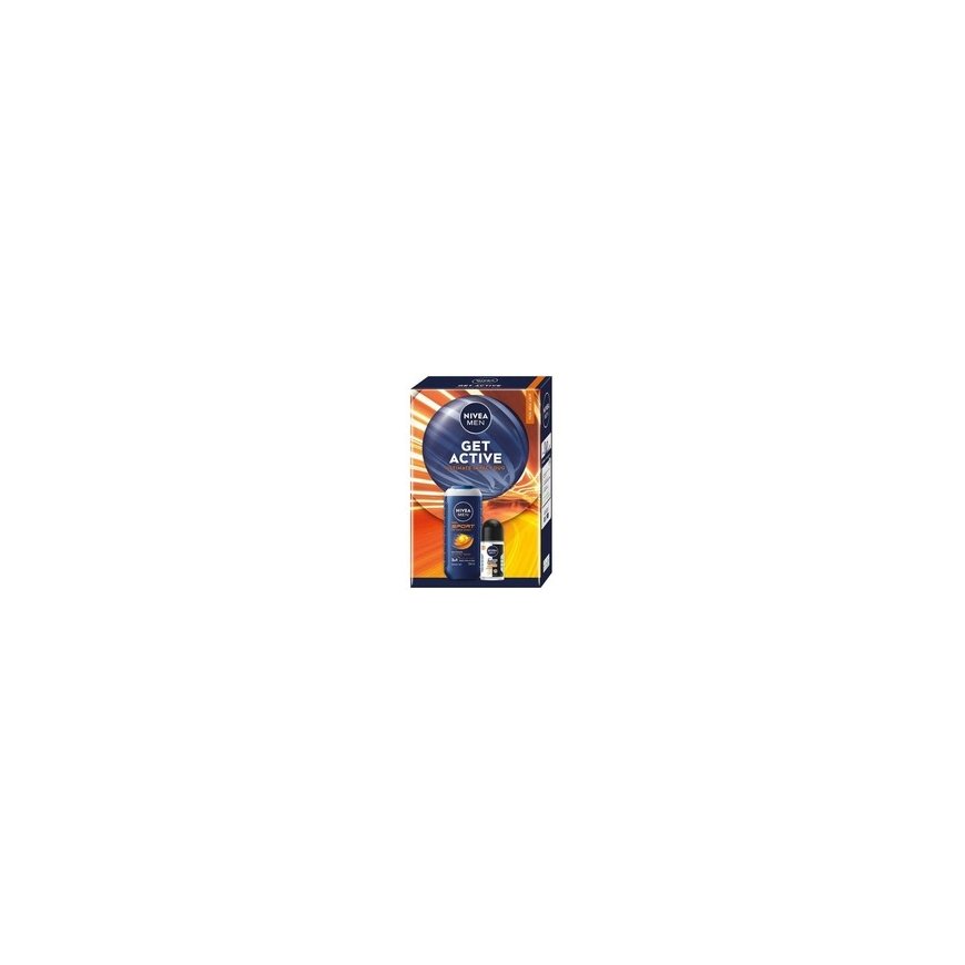 Nivea Men Set "Refresh": Hydrating Face Cream 75 ml + 3-in-1 Shower Gel 250 ml + Roll-On Antiperspirant 50 ml – 2