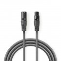 Nedis COTH15012GY05 audio cable XLR (3-pin) Grey Nedis COTH15012GY05 audio cable XLR (3-pin) Grey