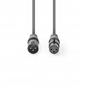 Nedis COTH15012GY05 audio kabelis XLR (3-pin) Pelēks Nedis COTH15012GY05 audio kabelis XLR (3-pin) Pelēks
