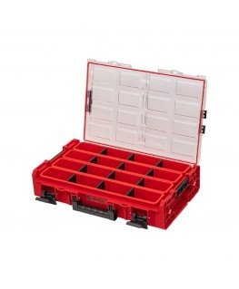 Q-Brick Organizer with extra long containers Qbrick System ONE 2.0 ORGANIZER XL LONG BIN Red Ultra HD