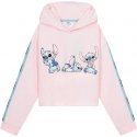 Disney Stitch Angel oversized sweatshirt coat for kids in coral Disney Stitch Angel oversized sweatshirt coat for kids in coral