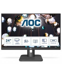 AOC E1 24E1Q tietokoneen litteä näyttö 60,5 cm (23.8") 1920 x 1080 pikseliä Full HD LED musta