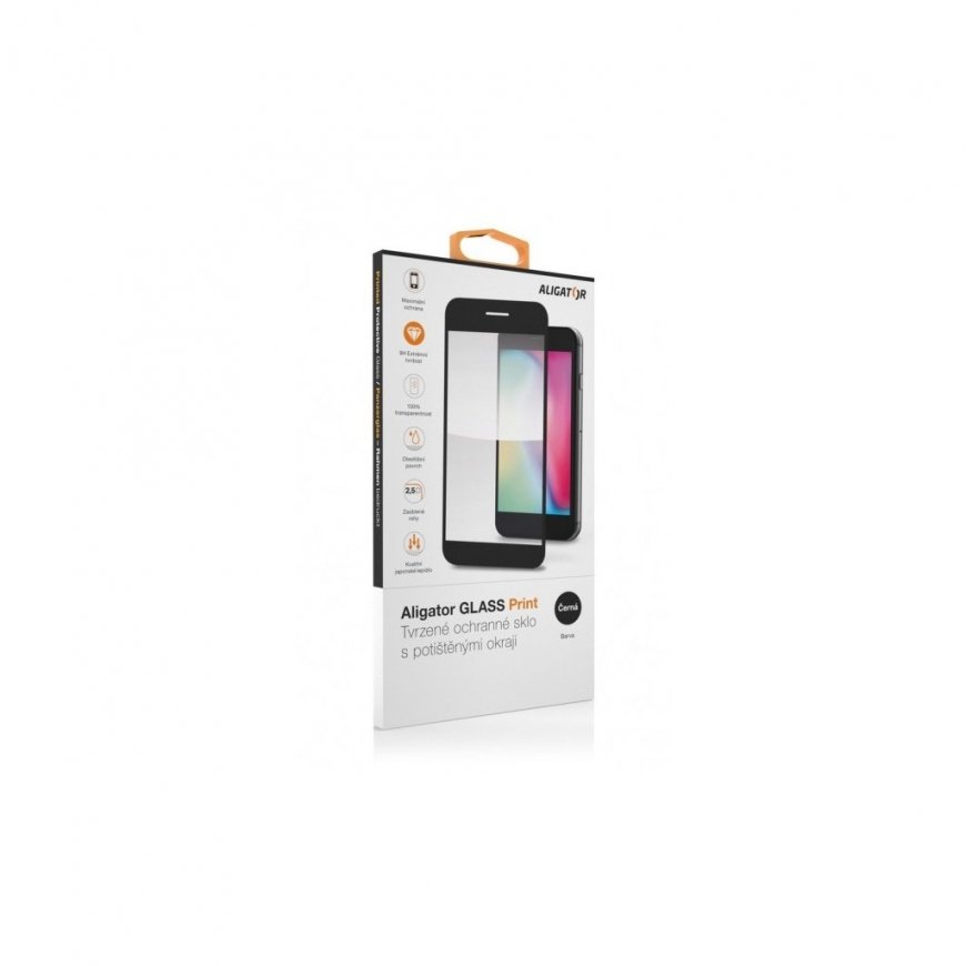 Aligator Näytönsuoja GLASS PRINT Samsung Galaxy S25+ musta – 2