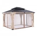 Home4You Mosquito nets for gazebo CEDAR 3.36x3.9m Home4You Mosquito nets for gazebo CEDAR 3.36x3.9m
