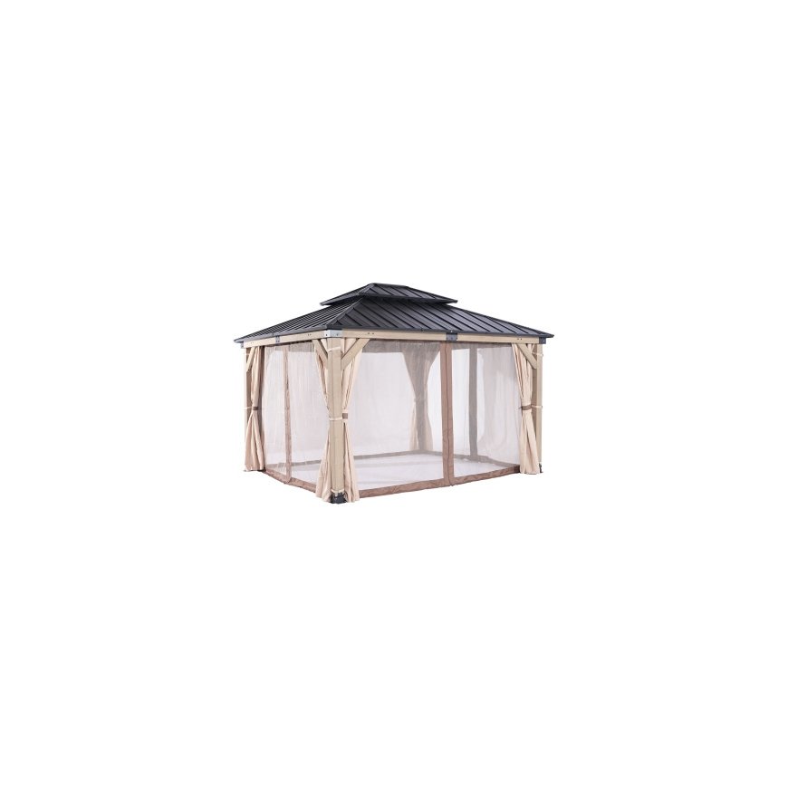 Home4You moskītu tīkliem gazebos CEDAR 3,36x3,9m – 2