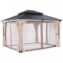 Home4You Mosquito nets for gazebo CEDAR 3.36x3.9m Home4You Mosquito nets for gazebo CEDAR 3.36x3.9m