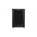 Lanberg FF01-8022-12BL rack cabinet 22U Freestanding rack Black
