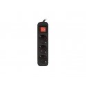 Lanberg PS1-03F-0150-BK power extension 1.5 m 3 AC outlet(s) Indoor Black Lanberg PS1-03F-0150-BK power extension 1.5 m 3 AC outlet(s) Indoor Black