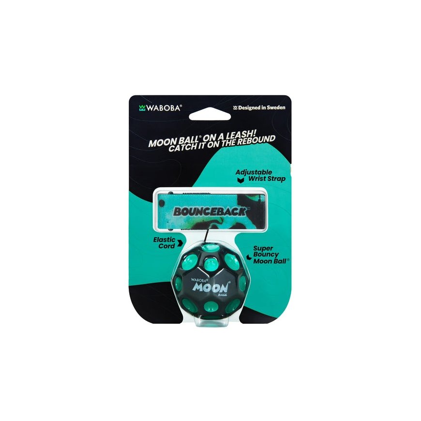 Waboba Bounceback throwing ball on a string