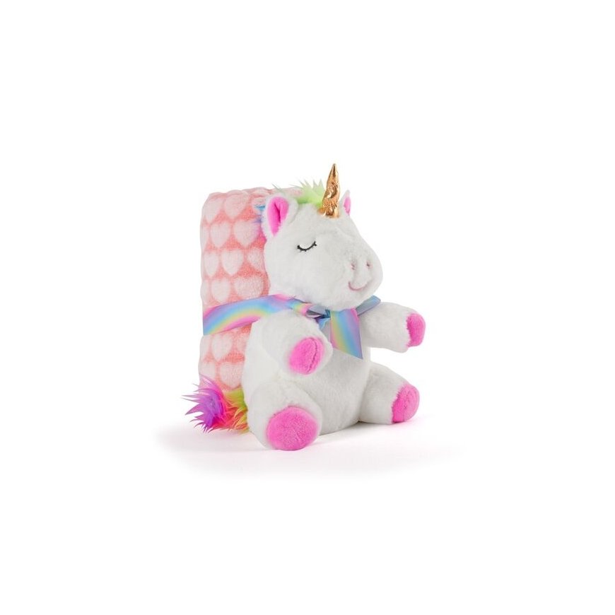 Perletti Tiara Unicorn Mīksta sega + plīša rotaļlieta 22cm