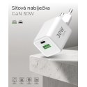 Winner Group WG - GaN Võrgulaadija 2x USB 30W, 1x USB-C PD3.0 PPS QC4 30W + USB-A 18W, Type-C kuni Type-C kaabel, valge Winner Group WG - GaN Võrgulaadija 2x USB 30W, 1x USB-C PD3.0 PPS QC4 30W + USB-A 18W, Type-C kuni Type-C kaabel, valge