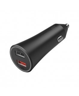 Xiaomi Mi 37W Dual-Port Car Charger Universaali musta Tupakansytytin Auto