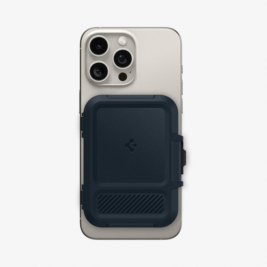 Spigen MagSafe Card Holder Lock Fit (MagFit) Melns
