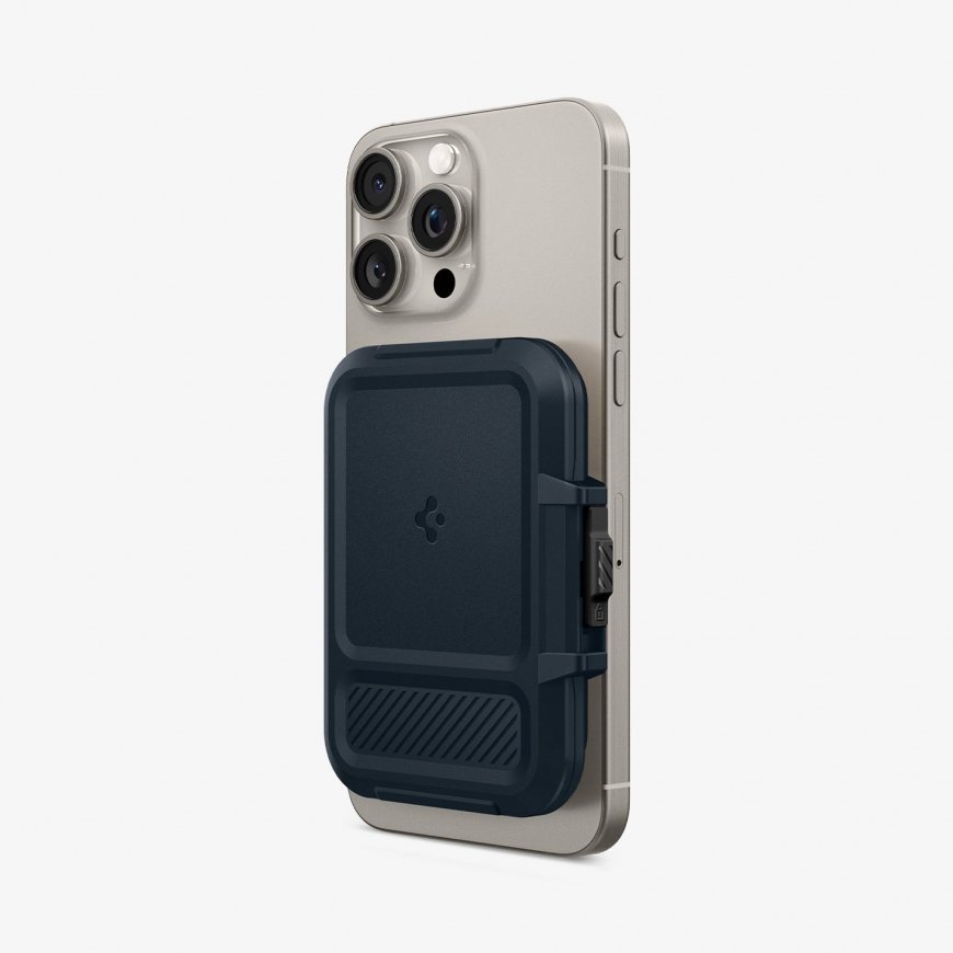 Spigen MagSafe Card Holder Lock Fit (MagFit) musta – 3