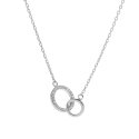 Again Jewelry Silver Necklace Linked Rings AJNA0024 Again Jewelry Silver Necklace Linked Rings AJNA0024