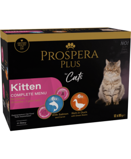 Prospera Plus kassitoidud kassipoegadele multipack 12x 85g