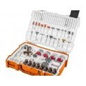 Neo Tools Lisävarusteet mini hiomakoneelle, 286 kappaleen setti. Neo Tools Lisävarusteet mini hiomakoneelle, 286 kappaleen setti.