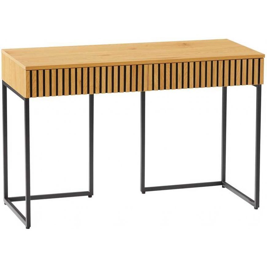 Home4You Writing Desk HAMPTON 120x50xH79cm, melamine with oak veneer