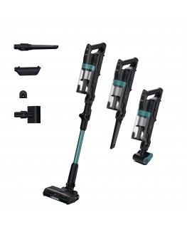 Hoover HF1P10PX 011 Sauvaimuri Akku Kuiva Vaahto, Mikro Pussiton 0,7 L 165 W musta, Turkoosi 22 ah